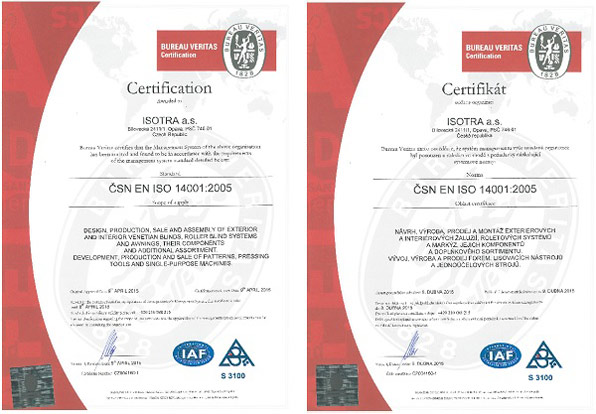 Zertifizierung EN ISO 14001
