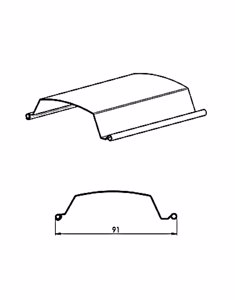 Zeichnung der Lamelle Titan 90