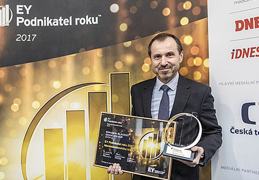 ISOTRA a.s. ist Sieger des Prestige-Wettbewerbs EY Unternehmer des Jahres 2017 des Mährisch-Schlesischen Kreises
