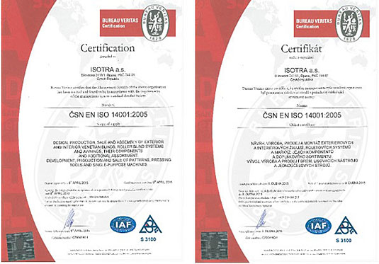 Zertifizierung EN ISO 14001
