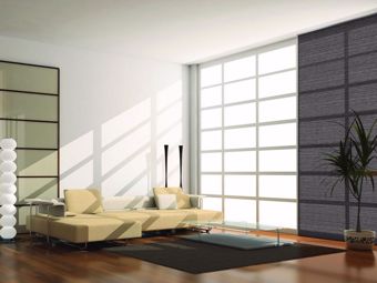 Neugestaltung eines Wohnzimmers mithilfe von japanischen Wänden