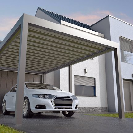 Inspirace Carport ARTOSI – Aluminiumvordach für Autos
