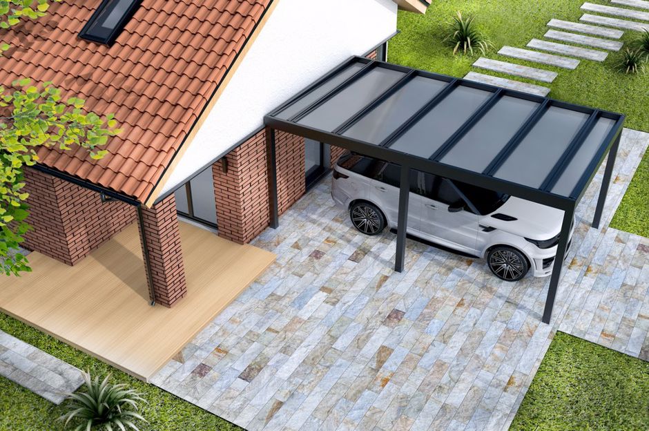 NEUHEIT auf dem Markt: Aluminiumvordach für Autos Vordach ARTOSI